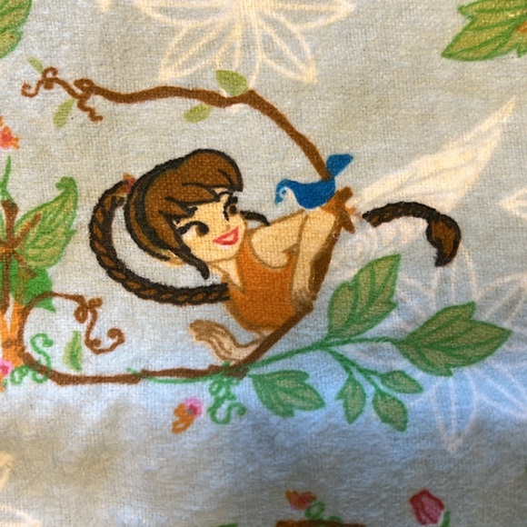 Disney FAIRIES TINKERBELL & FRIENDS FAIRY Flannel Fabric - Picture 6 of 8